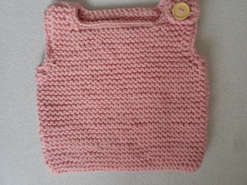  - Gr.62/68 Babypullunder in rosa aus reiner Merinowolle