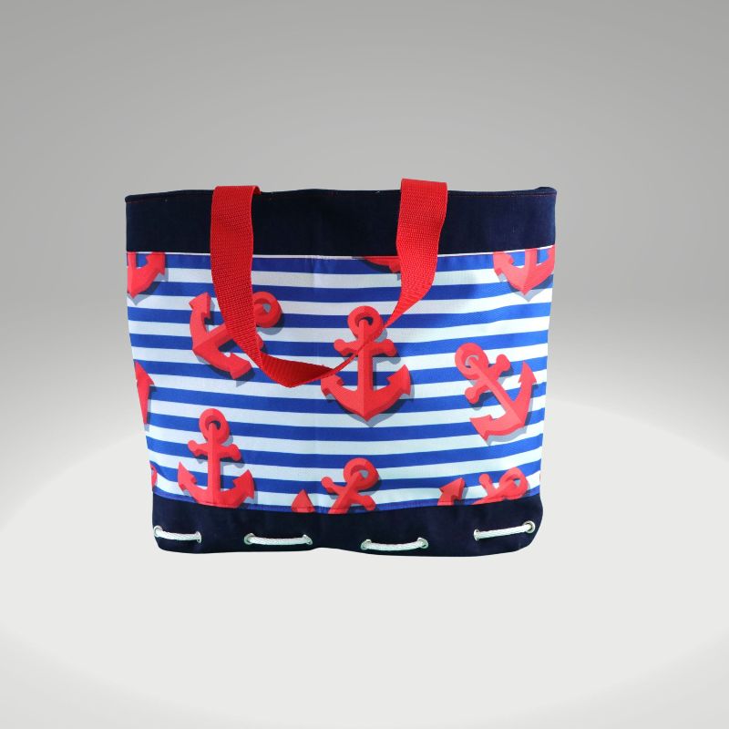  - Strandtasche xxl // Badetasche // Anker Tasche //Tragetaschen //Yogatasche//Saunatasche // shopping bag //große Tasche // blaue Tasche // rote Tasche