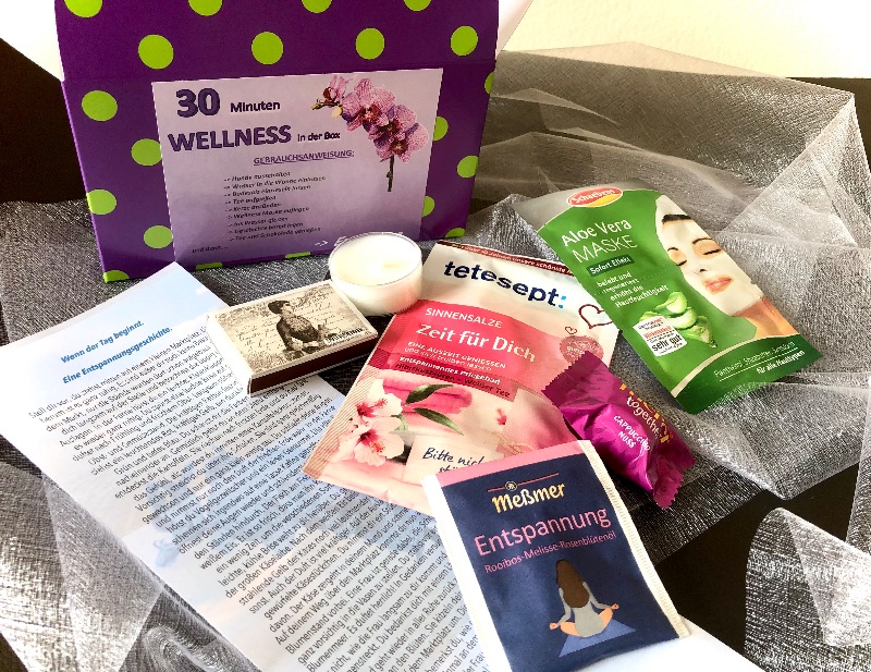  - 30 Minuten Wellness in der Box, ein besonderes Geschenk speziell verpackt für besondere Menschen, Wellnessgeschenk