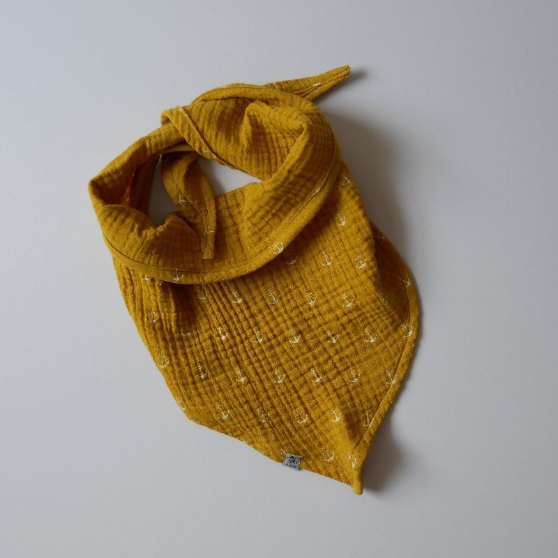  - ANKER Dreieckstuch aus Musselin Halstuch für Baby und Kind zimtbienchen  