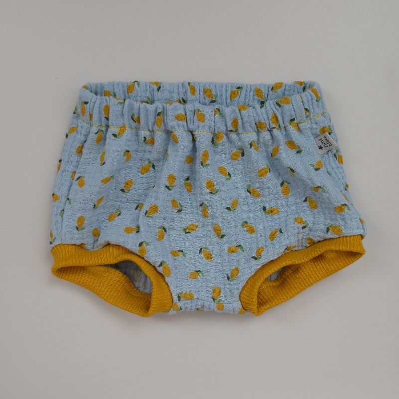  - BUMMIE mit Zitronen Musselin Bloomers kurze Hose   von zimtbienchen für Baby / Kind 