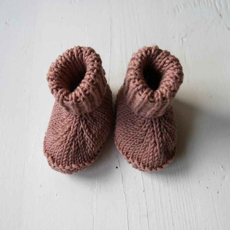  - Babyschuhe aus weicher Merino Wolle superwash Booties zimtbienchen kaufen   