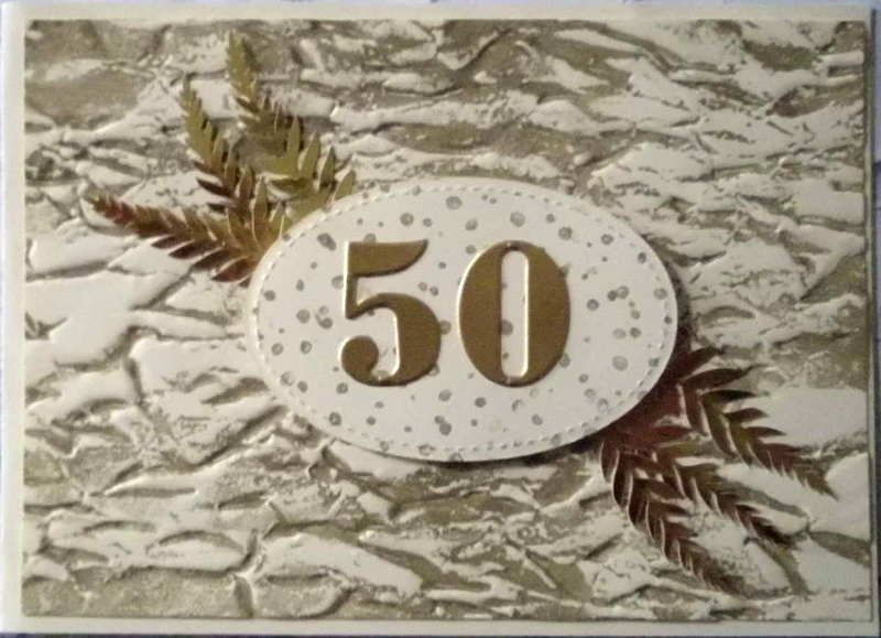  - Karte zur Verwendung beim 50sten Geburtstag, Jubiläum, Hochzeit etc.