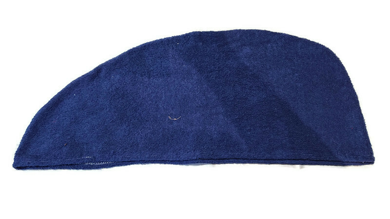 - Baumwoll Frottee Handtuch-Turban Haar-Turban blau