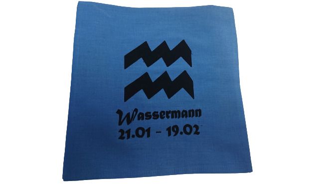  - 500 g Wärmekissen Dinkel Sternzeichen Wassermann Motiv
