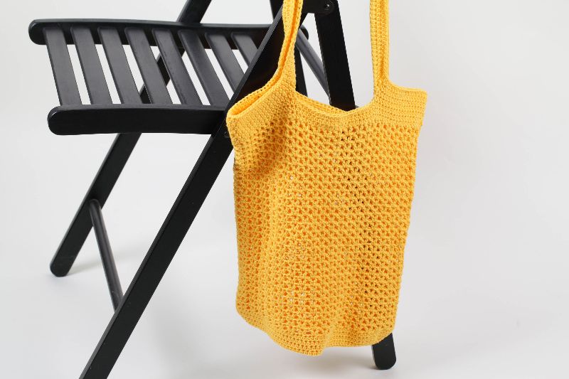 - gehäkelte Einkaufstasche / Einkaufsnetz auch als Strandtasche zu verwenden