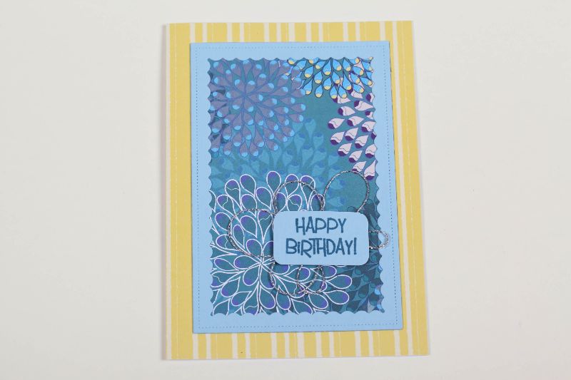  - verspielte und romantische Geburtstagskarte Glückwunschkarte in Handarbeit hergestellt