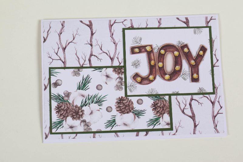  - schöne Weihnachtskarte in aufwändiger Handarbeit hergestellt