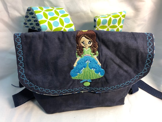  - Süsser Rucksack für kleine Mädchen, Kindertasche Prinsessin