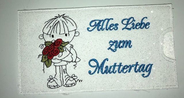  - Schokihülle Schokoladenhülle/ Schokitasche/ Schokiverpackung Handarbeit Muttertag, Mama, Mutter