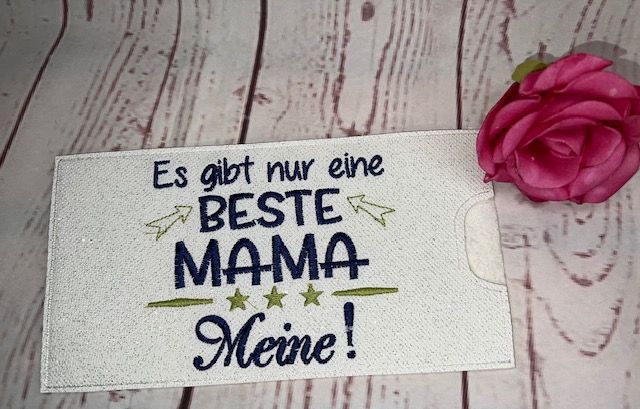  - Schokihülle Schokoladenhülle/ Schokitasche/ Schokiverpackung Handarbeit Muttertag, Mama, Mutter 