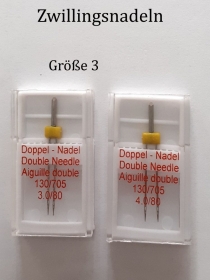 Zwillingsnadel Gr. 3 mm Twins Needle Nähnadeln Nähmaschine-Nadeln 