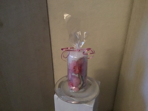 Kerze  ♥ Einzigartig♥ Geschenk ♥ upcycling ♥ Unikat  - Blumen Rose
