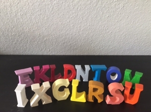 BetonBuchstaben Buchstaben Beton personalisierbare Dekobuchstaben  - farblich aussuchbar
