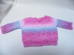 Pullover für Babys, Puppen oder Teddys von ca. 45 - 55 cm in tollen Verlaufsfarben