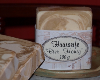 Haarseife Bier und Honig 