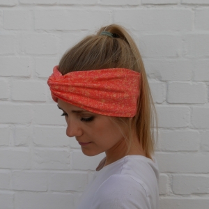 Turban Stirnband ORANGE Haarband von zimtblüte