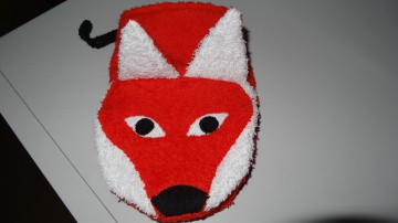 Waschlappen/Waschhandschuh Fuchs für Kinder oder Babys 