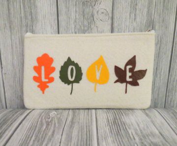 Filztasche LOVE Herbst Mäppchen Täschchen Tasche 