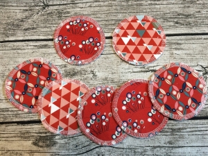  ☆ Kosmetikpads ☆ Wiederverwendbar ☆ zero waste ☆ Set 7 Stück ☆ in Teracotta