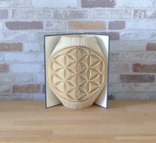 gefaltetes Buch - Kreisornament // Buchkunst // Bookfolding // Geschenk 