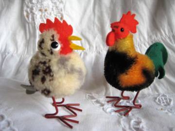 Vintage★  Steifftiere★  Hahn ★ Huhn★ Sammeln★  Spielen★  Geschenk★ Amraya★ 