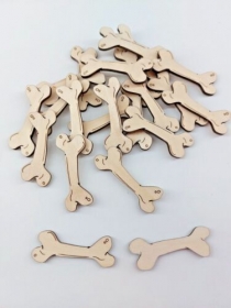 Streudeko 22tlg. Knochen Hundeknochen Holz Deko Tischdeko zum basteln verzieren und dekorieren Jubiläum Geburtstag Gartenfest Feste Oktoberfest Kirmes Sommerfest