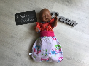 Puppenschlafsack Puppenmutter  Frühchen Pucksack Schlafsack Geschenk - Eulen 