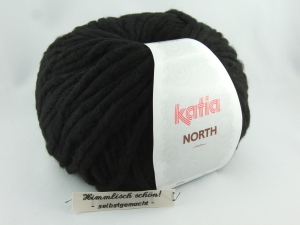 dickes einfarbiges Garn von Katia North Farbe 76 in schwarz