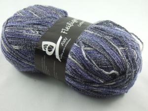 schöne 4-fach Sockenwolle Cotton Stretch Fleißiges Lieschen in blauviolett, Farbe Nr. 28