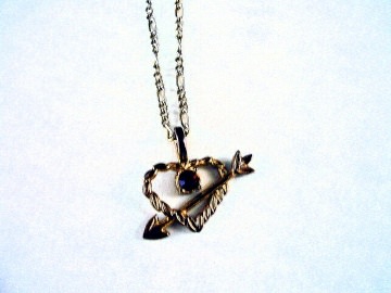 Vintage♥Halskette♥Amor-Herz♥aus den 70er Jahren♥