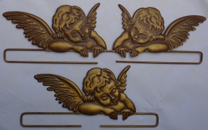 ✂ Dekobügel Engel altgold in Größe 1 - 20 cm