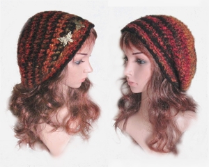 Beanie ♡Schmetterlinge♡ Handarbeit gehäkelt ♡ Verrückte Maschen