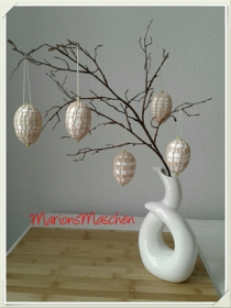 Osterdekoration ♡ umhäkelte Ostereier 