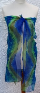 Pareo/Chiffonschal/Schultertuch in MEERESFARBEN - ca. 90x180cm - 100% Seide 4084.180708.102608_ch8