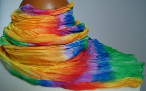 Crash-Seidenschal - REGENBOGEN intensiv 4084.181203.150238_rb8
