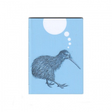 Notizheft Notizbuch ✂ Kiwi ✂ 64 linierte Seiten im Format 14,7 x 10,4 cm 