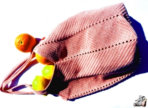 Markttasche Einkaufsbeutel Strandtasche *Zero Waste* gehäkelt altrosa 100% Baumwolle ♥Mäusewerkstatt♥ 4187.190318.132222_dscn3034-1