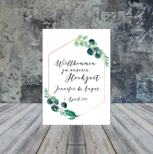 Hochzeit Willkommensschild, Willkommen zu unsere Hochzeit, Hochzeitsschild Begrüssung, Begrüßungsschild Hochzeit, Blumenkranz Schild