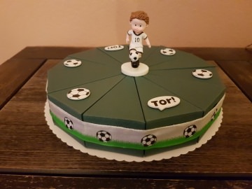 Fußball - Torte - zum 18.Geburtstag