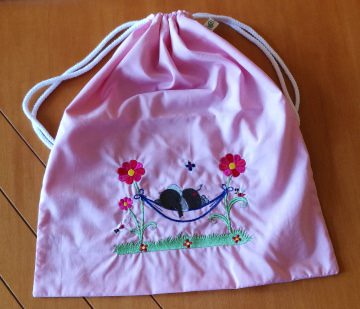 Wäschebeutel für den Kindergarten, Rucksack für das Schlafzeug oder die Wechselsachen 4584.180719.084252_img_20180722_132418