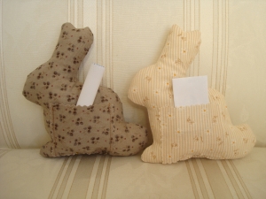 Stoffhasen als Geldgeschenkverpackung zu Ostern genäht ☆ von Patchwerk ☆ 4690.190217.191635_hasengeschenkverp