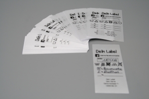50 Textilkennzeichnungsetiketten