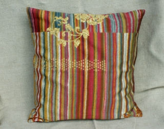 ´Kissenbezug HERBST braun rot gold 40x40 cm Bassetti-Stoff Reißverschluss Baumwolle Satin Streifen 510.180823.145626_4
