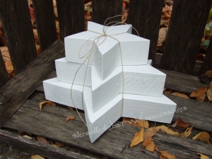 Sterne, Weihnachtssterne aus Holz - weiß matt - 3er Set