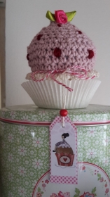 * Häkelmuffin* Tischdeko Mitbringsel zum Geburtstag oder Nadelkissen