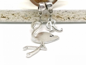 Personalisierter Flamingo Schlüsselanhänger, Tier, Vogel, Anhänger, Taschenanhänger, Geschenk, Geburtstag