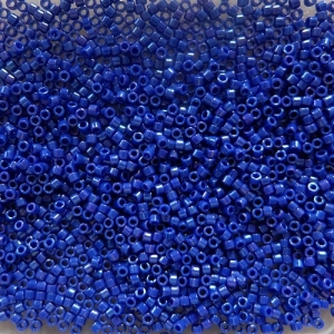 5 gr. Miyuki Delica, Zylinderperlen, royal blue lüster, dunkelblau lüster, zum Herstellen gefädelter oder gehäkelter Schmuckstücke aus Glasperlen 9647.190330.221222_delicablaulster