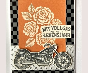 Geburtstagskarte für Motorrad Liebhaber